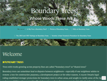 Tablet Screenshot of boundarytrees.com